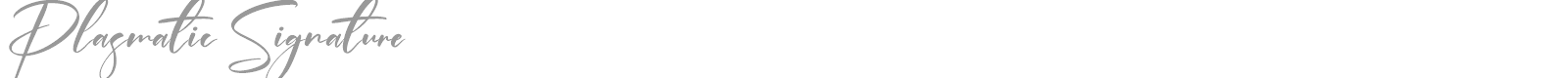 Plasmatic Signature font preview